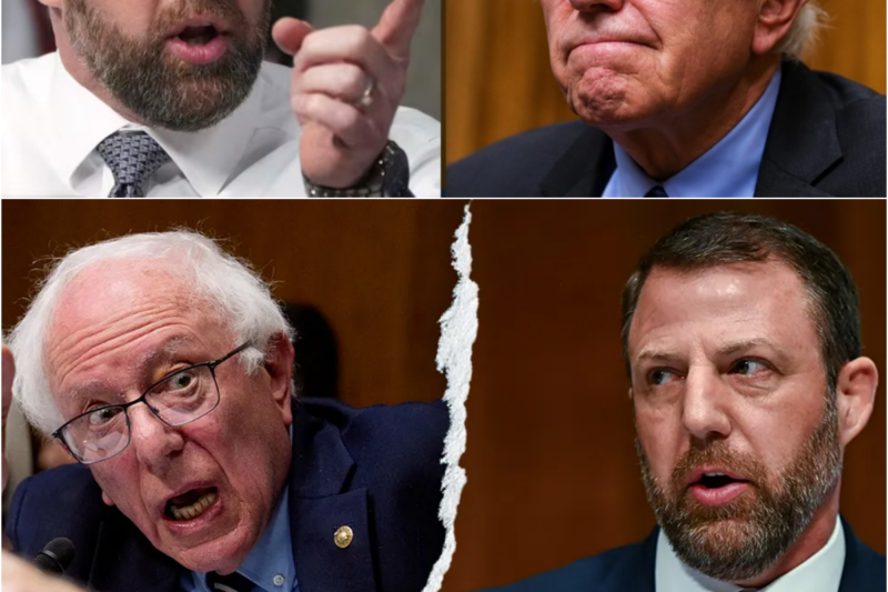Sen. Markwayne Mullin and Bernie Sanders Clash During Congressional Hearing