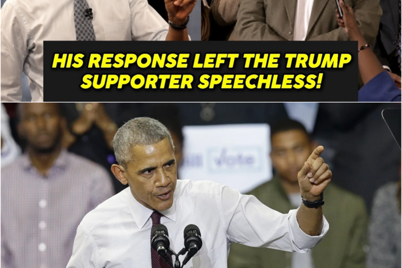 TR/U/M/P SUPPORTER CHALLENGES Obama in Tense Public Clash — What Happened Next Left the Crowd ABSOLUTELY STUNNED!