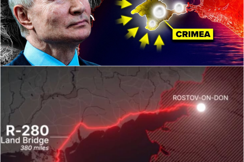 RUSSIA’S CRIMEA LAND BRIDGE COLLAPSES? Ukraine’s Relentless Strikes Leave 1.5 MILLION Residents Facing Uncertain Future!