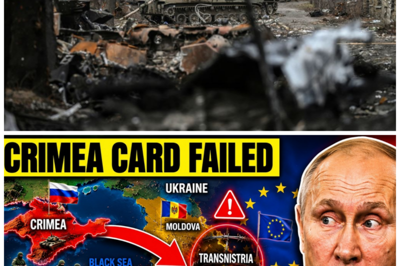 “Putin’s High-Stakes Game: The ‘Crimea Card’ Leads Him Into a Transnistrian Snare!” In a breathtaking revelation that has left the world in disbelief, Putin’s high-stakes game of playing the “Crimea card” has led him directly into a Transnistrian snare, exposing the cracks in his strategy. “Did anyone really think he could outsmart everyone forever?” As the implications of this blunder become clear, the balance of power in the region shifts dramatically, igniting fierce debates about the nature of leadership and the consequences of underestimating one’s adversaries in a volatile geopolitical landscape.