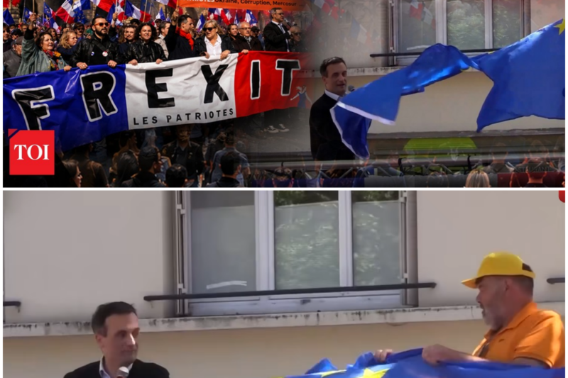 European Union FLAG Torn Down; France Revolts Against EU Amid ‘FREXIT’ Demand | Macron Under Fire