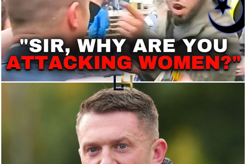 Tommy Robinson Goes FACE-TO-FACE With Islamist Bully, Then Gets Drink Thrown At Him!
