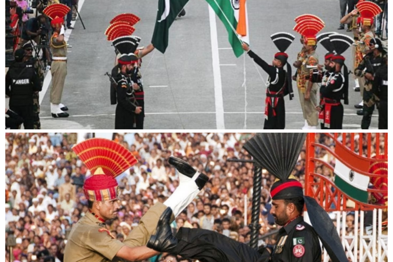 Ind1a at 75: Beat1ng Retreat cerem0ny at Attar1-Wagah b0rder 0n Independence Day
