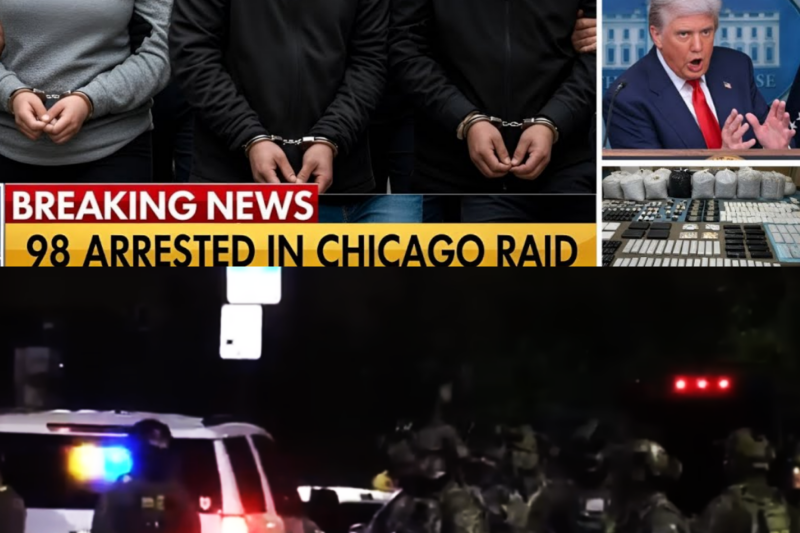 ICE, DEA & FBI Strike in Chicago — 4.3 Tons of Dr*gs  Seized, 98 Arrested
