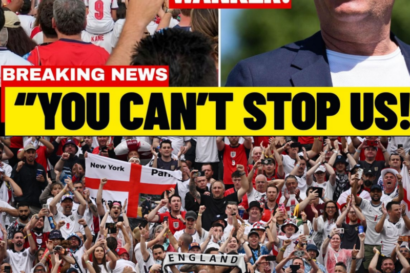 England Fans Take Over The Streets With England Flags Chanting ”Wanker”! You Won’t Believe This!