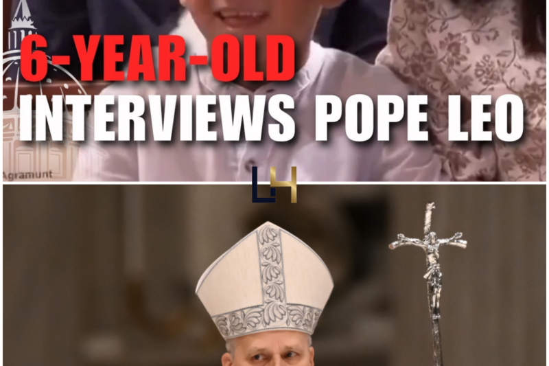 6-year-old boy in Barcelona interviews Pope Leo about soccer, papacy, and grandparents