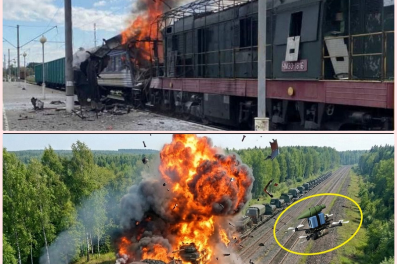 Ukrainian Drones STRIKE Russia’s Military Supply Train To Crimea — Then THIS Happened.